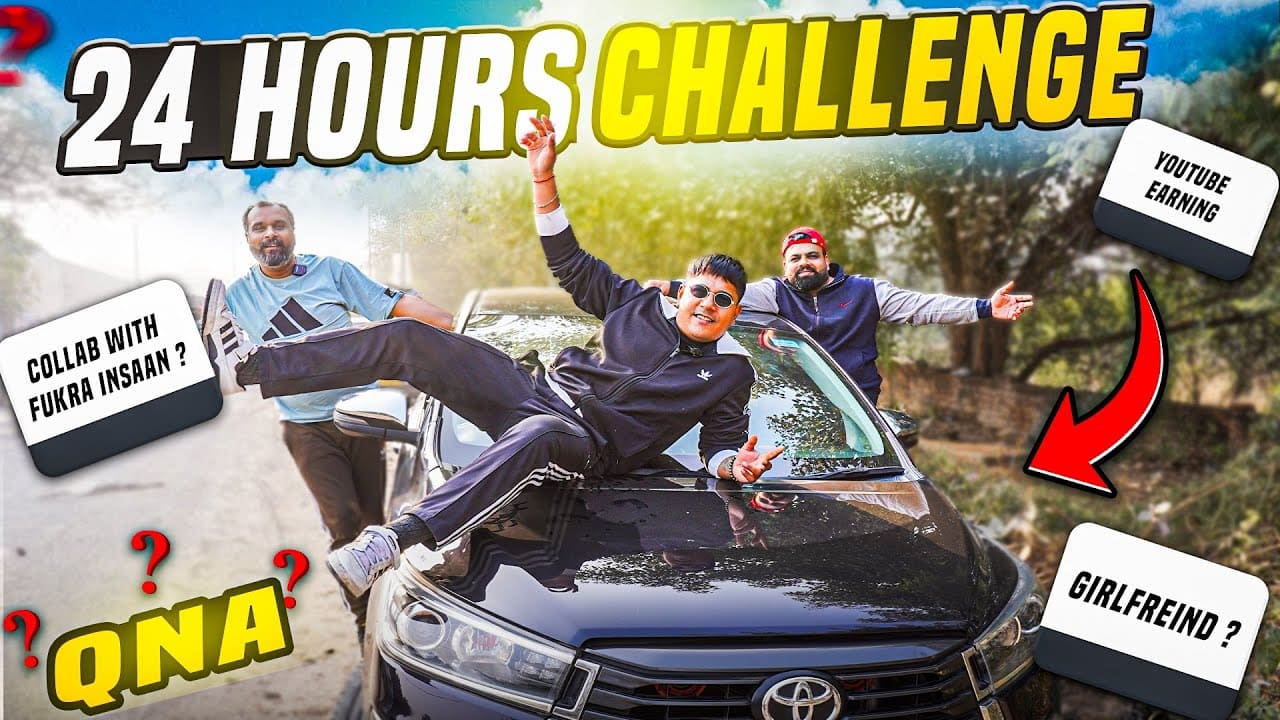 Living in My Car For 24 Hours Challenge | with Q&A | 24 Hours Car Challenge