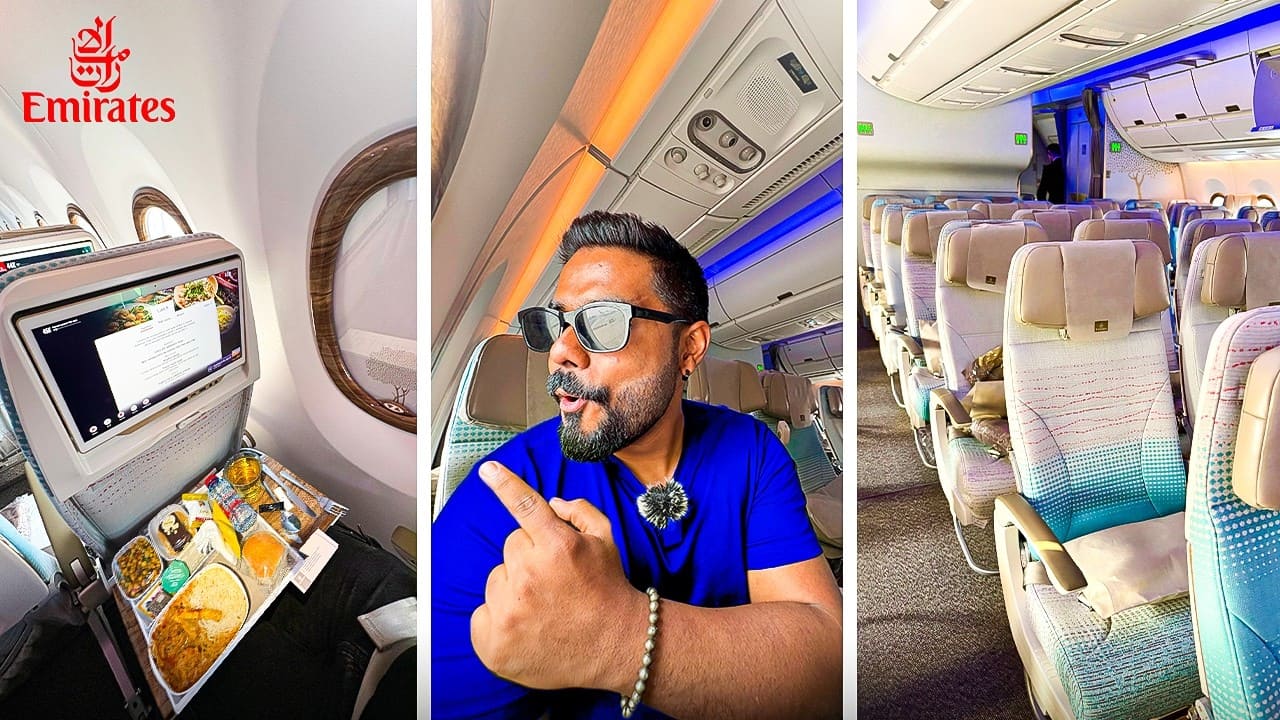 Inside EMIRATES Newest Airbus A350 to Mumbai 🇮🇳