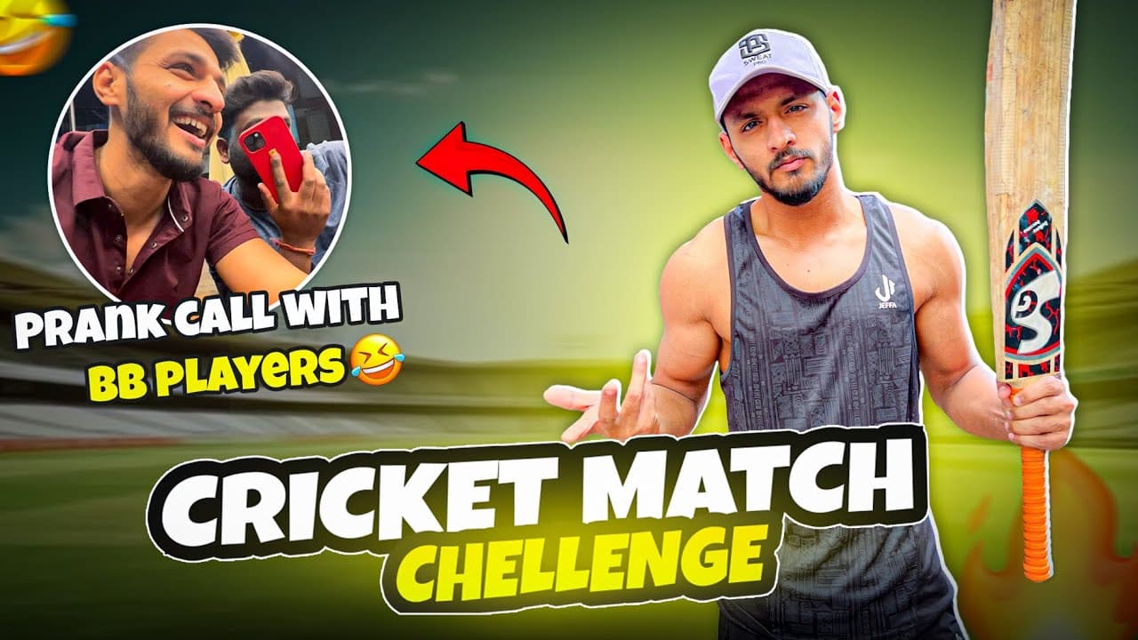 They challenged me for a cricket match