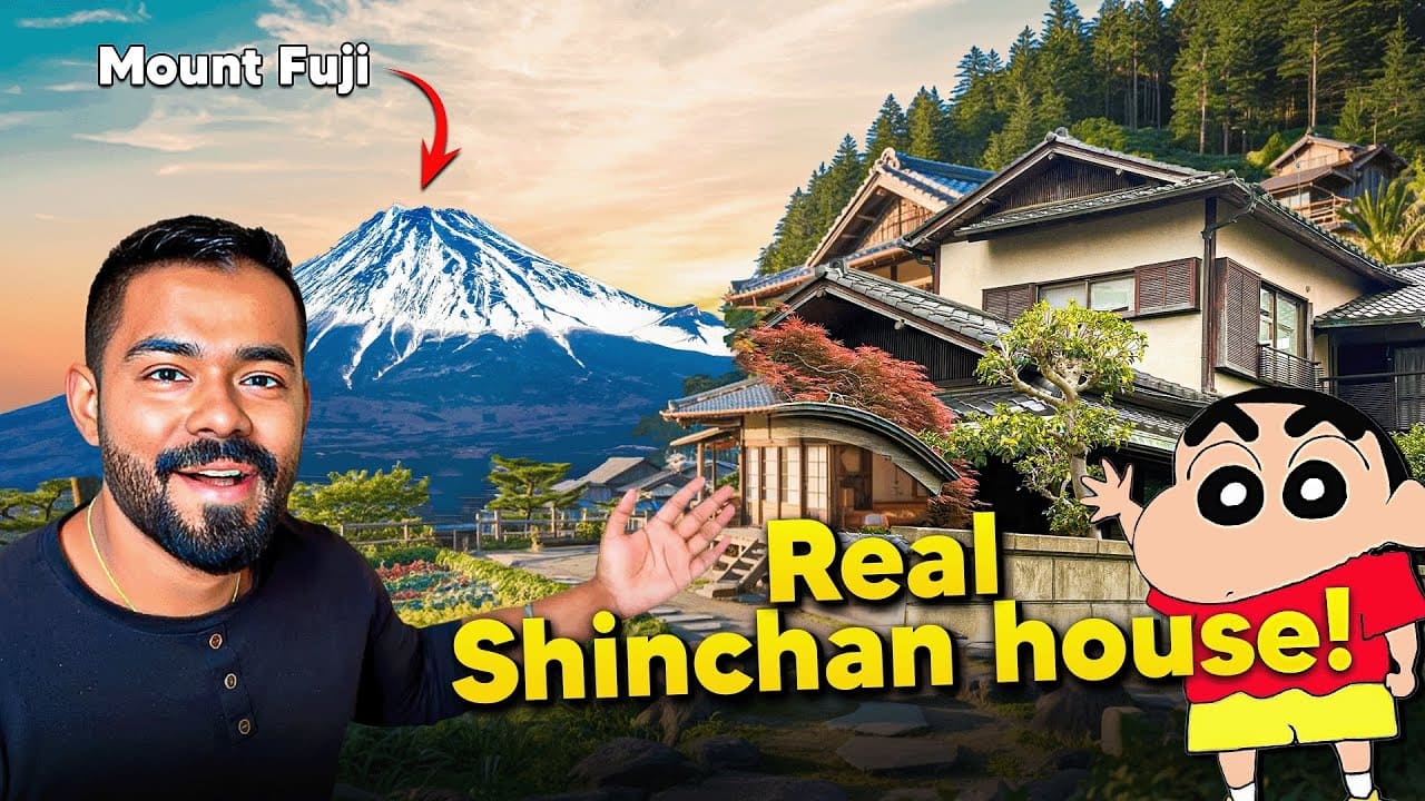 I Visited Shinchan’s Real House in Japan & Explored Mt. Fuji’s Hidden Village!