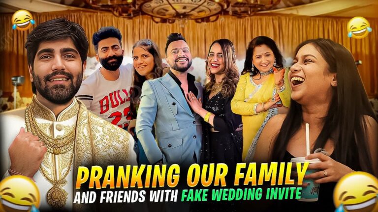 Sending *FAKE WEDDING INVITE* to our friends and family 😂